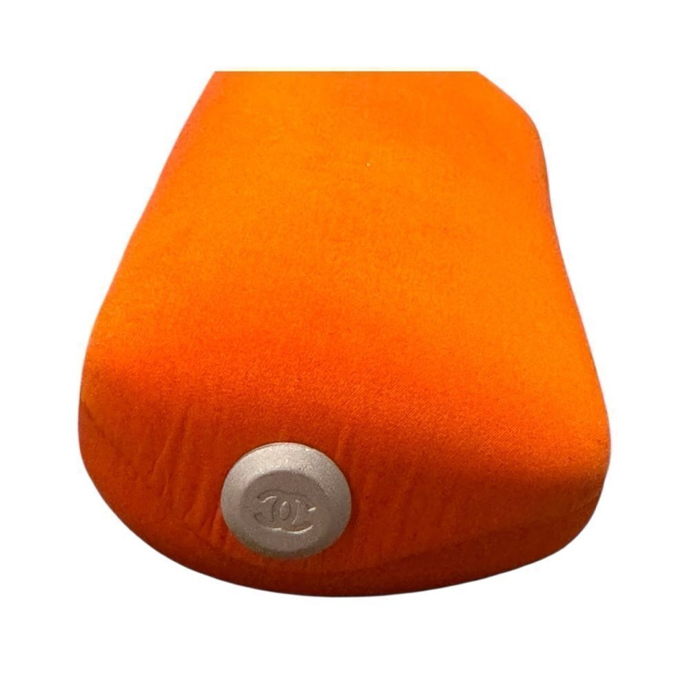 Vintage Chanel Sunglasses Case – Clamshell Orange Hard Shell – Y2K – RARE - Picture 4 of 9